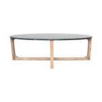 Ovale marmeren salontafel - Groen - 120x60x38 cm - Afbeelding 3