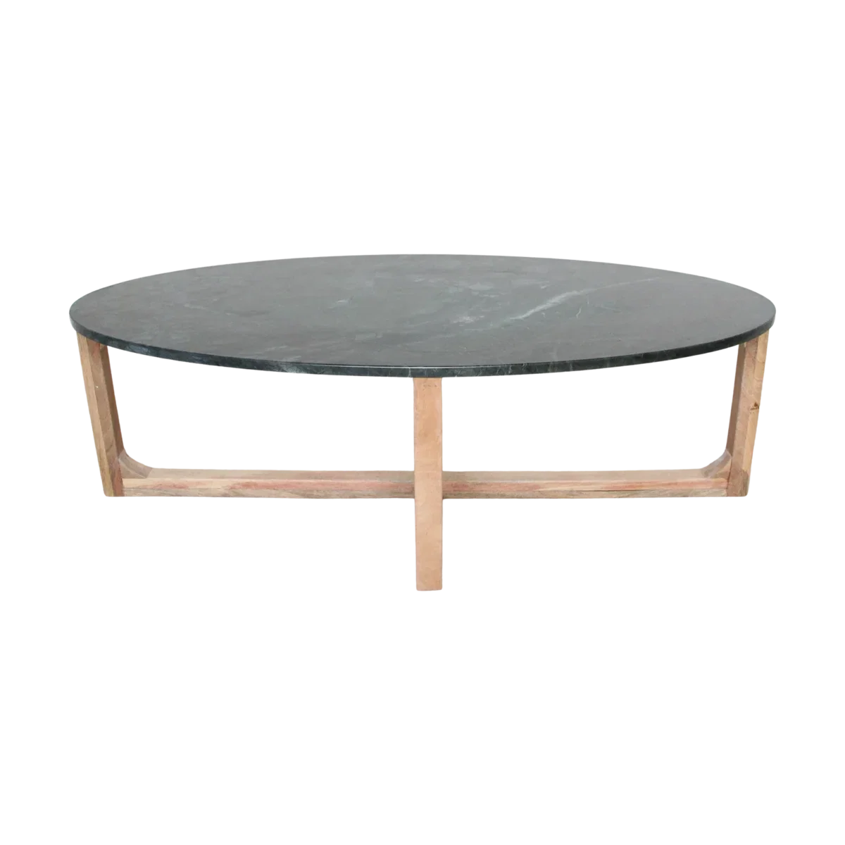 Ovale marmeren salontafel - Groen - 120x60x38 cm - Afbeelding 5