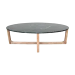 Ovale marmeren salontafel - Groen - 120x60x38 cm - Afbeelding 5