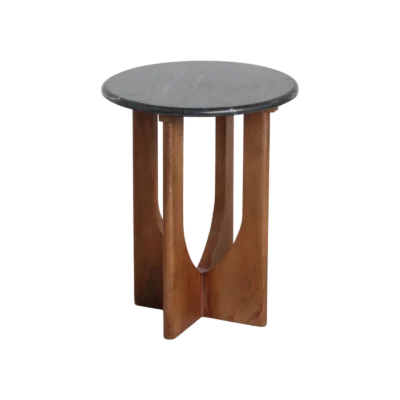 Brunei marmeren bijzettafel - zwart