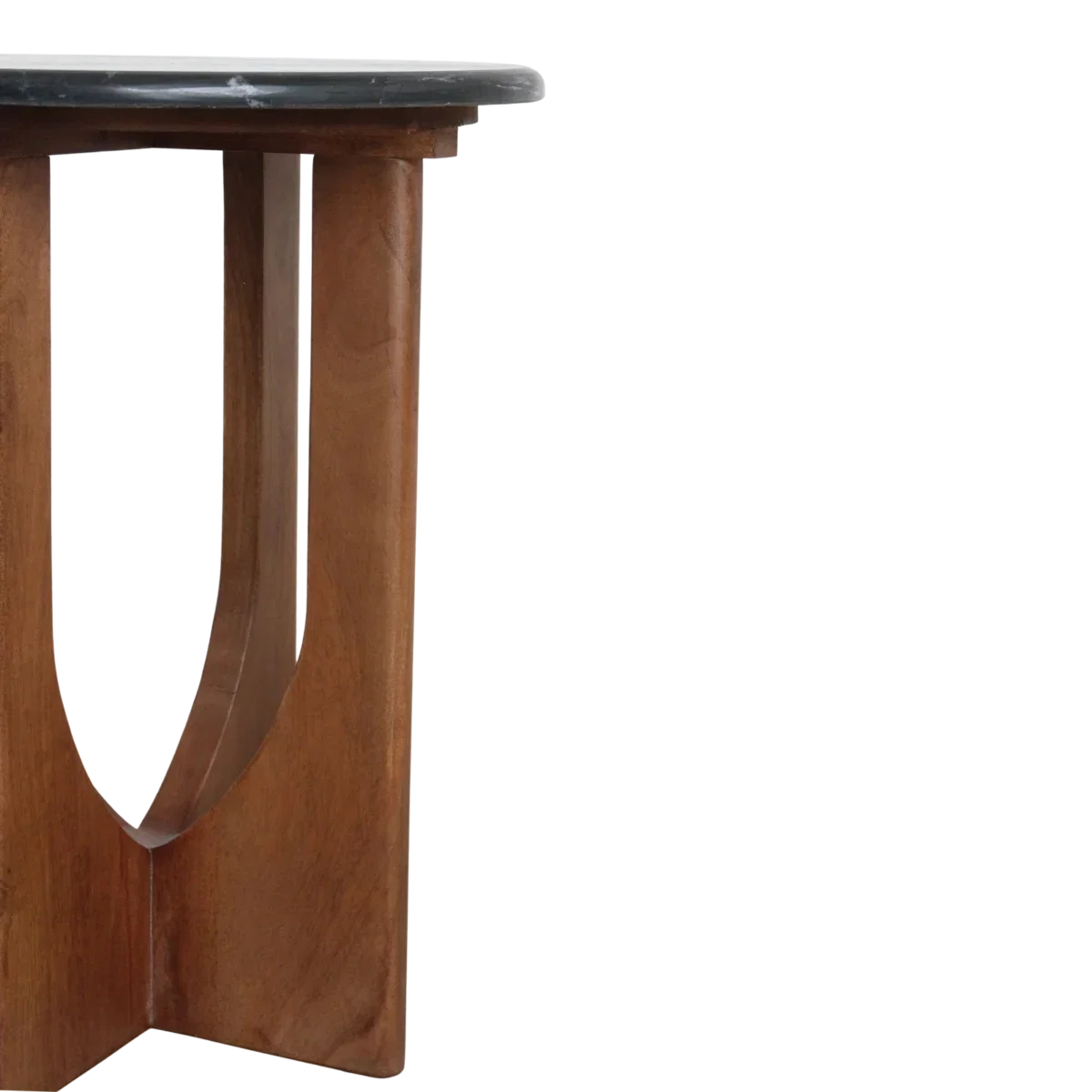 Brunei marmeren bijzettafel - zwart - Afbeelding 7