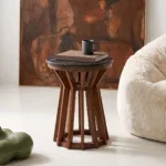 Sabah marmeren bijzettafel - zwart - Afbeelding 2