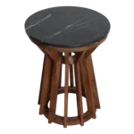 Sabah marmeren bijzettafel - zwart - Afbeelding 5