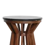 Sabah marmeren bijzettafel - zwart - Afbeelding 8