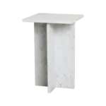 Beijing wit marmeren bijzettafel - 35x35x50 cm