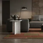 Beijing wit marmeren bijzettafel - 35x35x50 cm - Afbeelding 2
