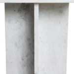 Beijing wit marmeren bijzettafel - 35x35x50 cm - Afbeelding 7