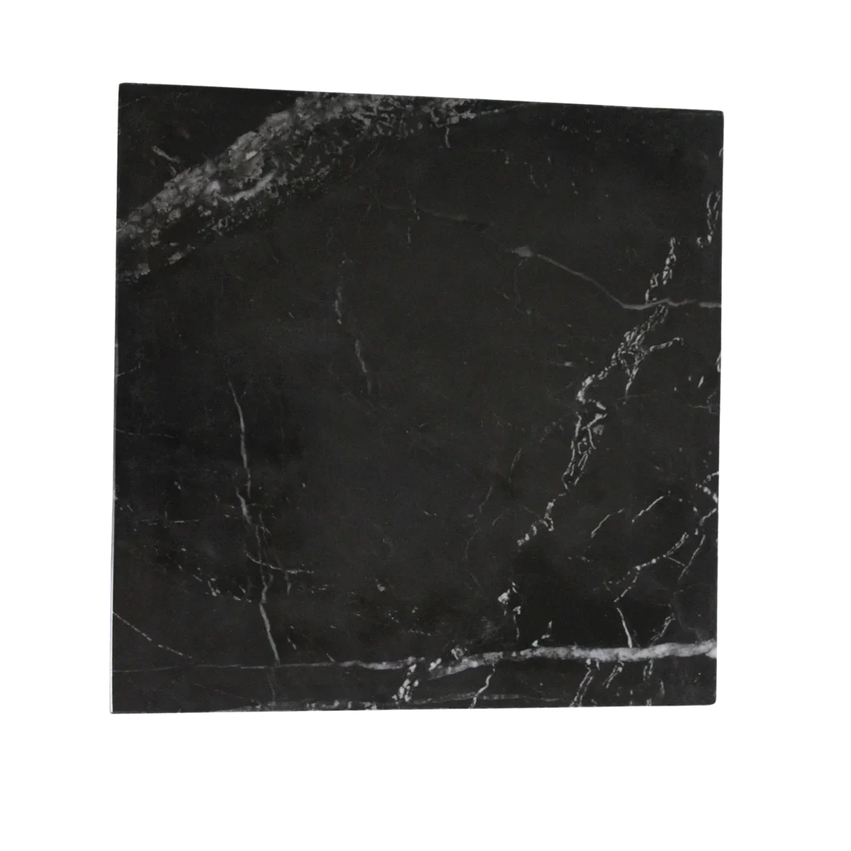Shanghai zwart marmeren bijzettafel - 35x35x50 cm - Afbeelding 3