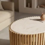 Infinity ovaal marmeren bijzettafel - Afbeelding 5