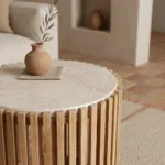 Infinity ronde marmeren bijzettafel - Afbeelding 4