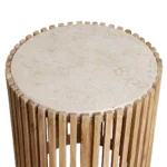 Infinity ronde marmeren bijzettafel - Afbeelding 5
