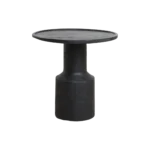 Nero teakhouten bijzettafel Midnight - zwart
