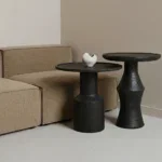 Nero teakhouten bijzettafel Midnight - zwart - Afbeelding 4