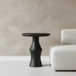 Nero teakhouten bijzettafel Twilight - zwart - Afbeelding 2