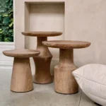 Nero teakhouten bijzettafel  Ray - natuurlijk teak - Afbeelding 6