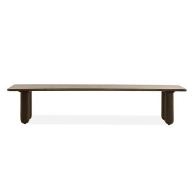 Eetbank Rondo - 220cm Donkerbruin