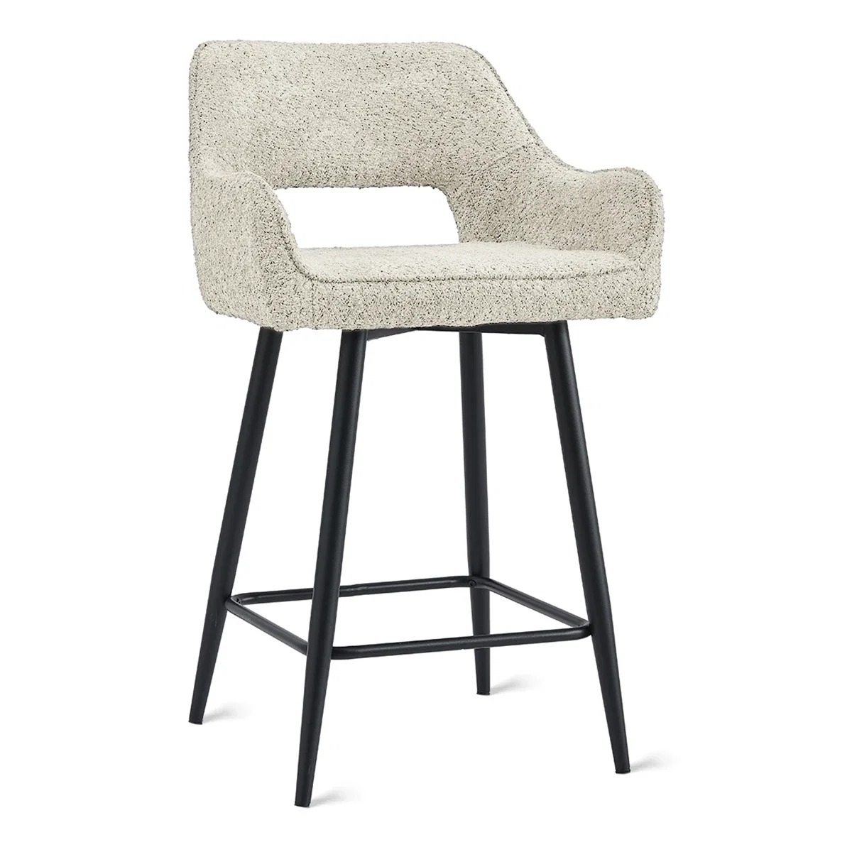 q3gE1nRWNKk7p2erm69W.webp Barkruk Ray - Stof Beige - Afbeelding 1