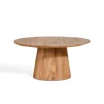 Bijzettafel Mokka - Lichtbruin Ø80cm