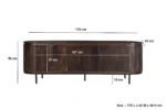 Noor Walnut 170cm - Afbeelding 3