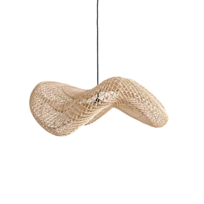 Wave rotan hanglamp L - Ø 71x26 cm