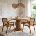 Wave rotan hanglamp L - Ø 71x26 cm - Afbeelding 7