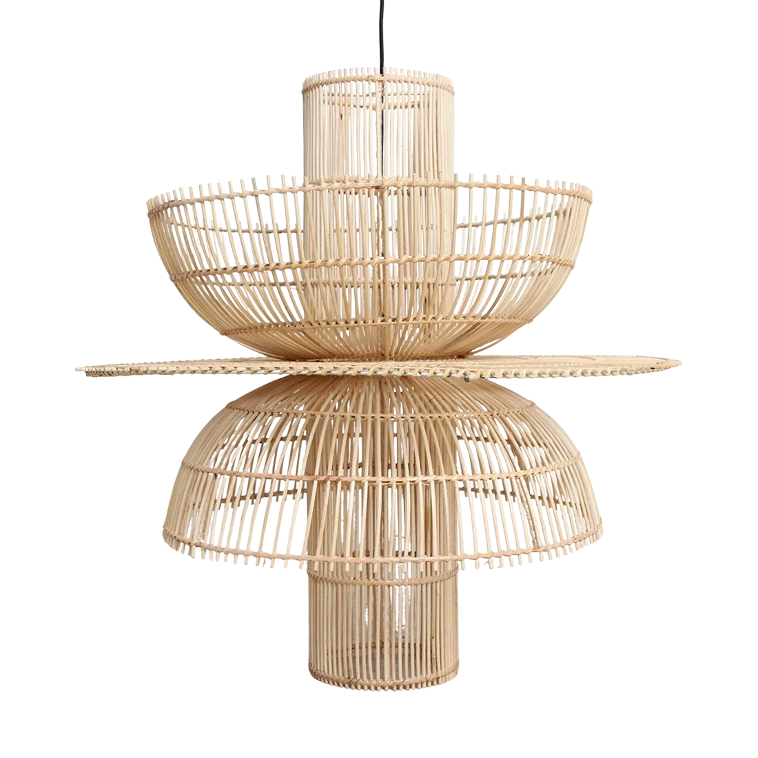 LIRA00925-0-1.webp Saturn rotan hanglamp - Ø 65x63 cm - Afbeelding 1