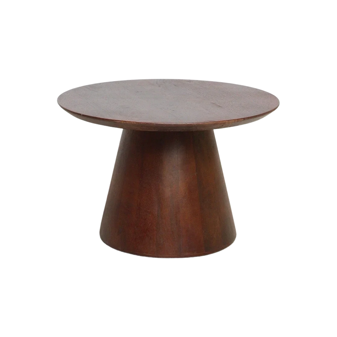 TAMW00075A-0-1.webp Bullnose mangohouten bijzettafel cone Ø 55 cm - Afbeelding 1