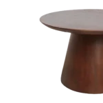 Bullnose mangohouten bijzettafel cone Ø 55 cm - Afbeelding 6