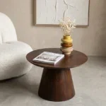 Bullnose mangohouten bijzettafel cone Ø 55 cm - Afbeelding 7
