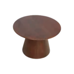 Bullnose mangohouten bijzettafel cone Ø 55 cm - Afbeelding 8