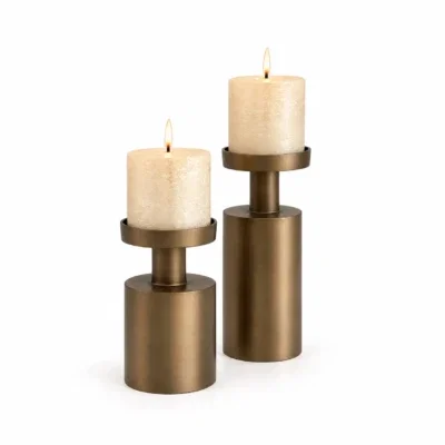 Bronze kandelaren - set van 2