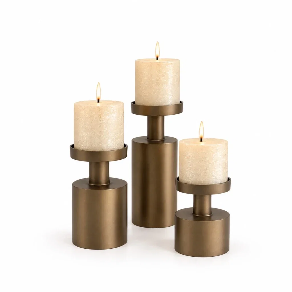 Bronze kandelaren - set van 3