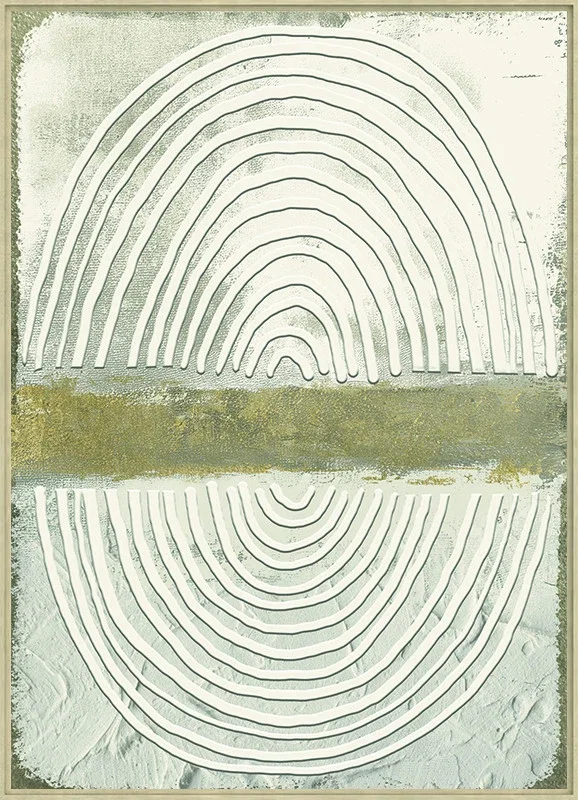 Canvas incl. lijst 50x70cm Handgeschilderd 'Vingerafdruk'