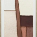Canvas incl. lijst 50x70cm Handgeschilderd 'Vlakken 1'