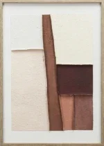 Canvas incl. lijst 50x70cm Handgeschilderd 'Vlakken 1'