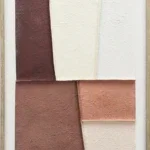 Canvas incl. lijst 50x70cm Handgeschilderd 'Vlakken 2'