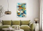 Canvas incl. lijst 60x90cm Handgeschilderd 'Borrel 2
