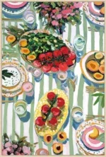 Canvas incl. lijst 60x90cm Handgeschilderd 'Picknick 1'