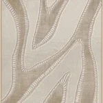 Canvas incl. lijst 70x140cm Handgeschilderd 'Golven wit'