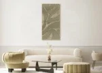 Canvas incl. lijst Handgeschilderd 'Golven groen'