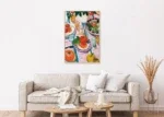 Canvas incl. lijst Handgeschilderd 'Picknick 2'