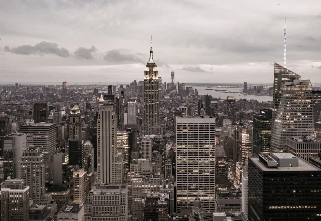 Glasschilderij 160x110cm Manhattan NYC