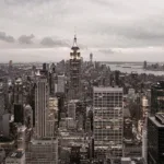 Glasschilderij 160x110cm Manhattan NYC