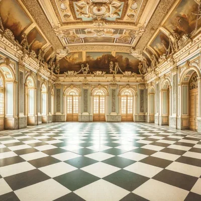 Glasschilderij 160x80cm Danszaal