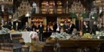 Glasschilderij 160x80cm Mafia in de bar