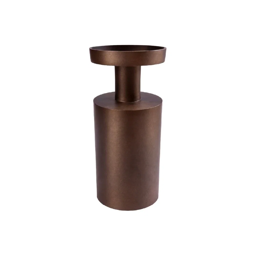 Kaarshouder Navarro M bronze Ø11 x H26 cm