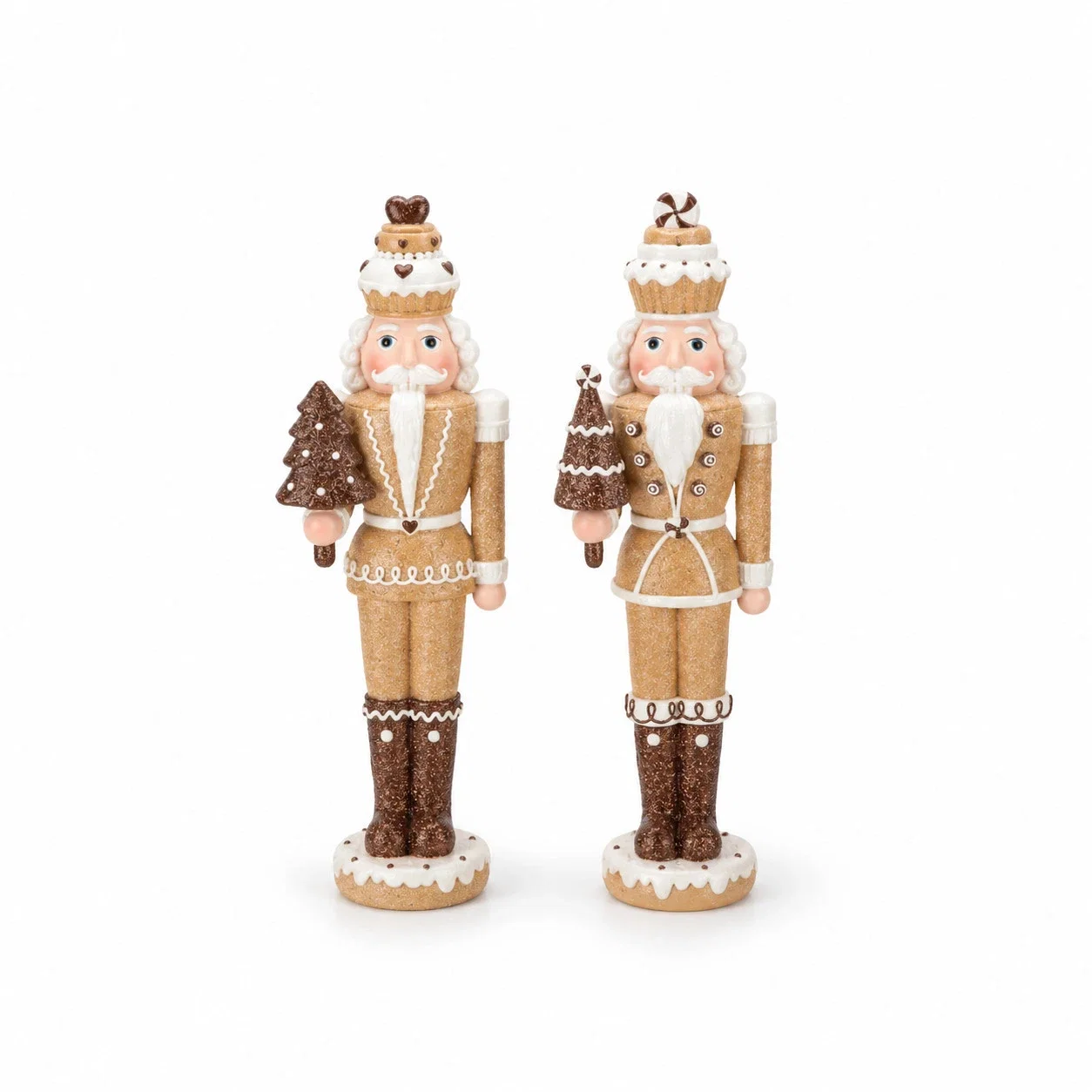 Notenkrakers Candy bruin beige - set van 2 Notenkrakers Candy bruin beige - set van 2