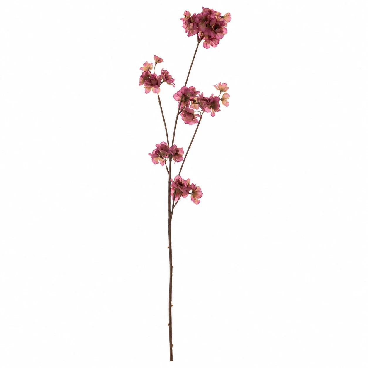 Zijden bloesemtak prunus malaga spray vermilion 84cm Zijden bloesemtak prunus malaga spray vermilion 84cm