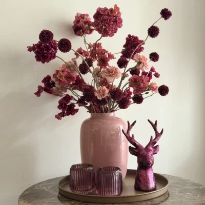 Kerst decoratie set - Burgundy Paars