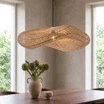 Wave  rotan hanglamp XL - Ø90x22 cm - Afbeelding 2